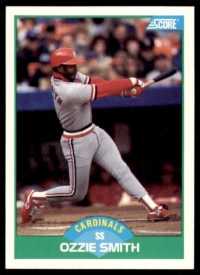 1989 Score Ozzie Smith Baseball Cards #80 - Image 1 of 2