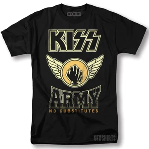 KISS Shirt Rock Logo World Tour Merch Classic Vntg Graphic Design T-Shirt - Picture 1 of 1