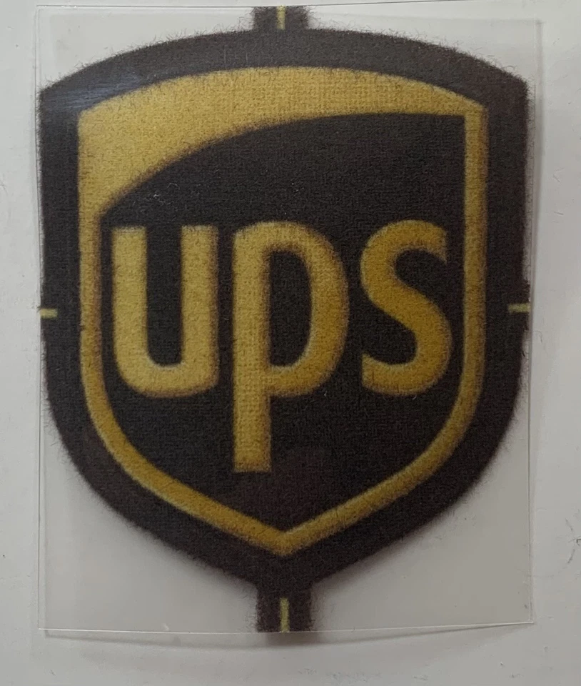 UPS (United Parcel Service) Iron on Patch 2" wide x 2.5" tall - Image 1 of 1