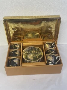 Juego de 12 platillos Yamasen chapados en oro 24K Demitasse Espresso con caja Japón - Imagen 1 de 20