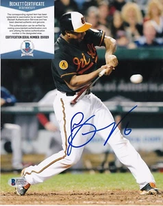 JONATHAN SCHOOP BALTIMORE ORIOLES BECKETT AUTHENTICATED ACTION SIGNED 8x10 - Picture 1 of 1