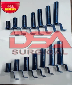 Mis Retrattore Tubolare Neupsy Chiave Blu Strumenti Chirurgia Colonna Vertebrale Set di 14 Pezzi - Foto 1 di 3