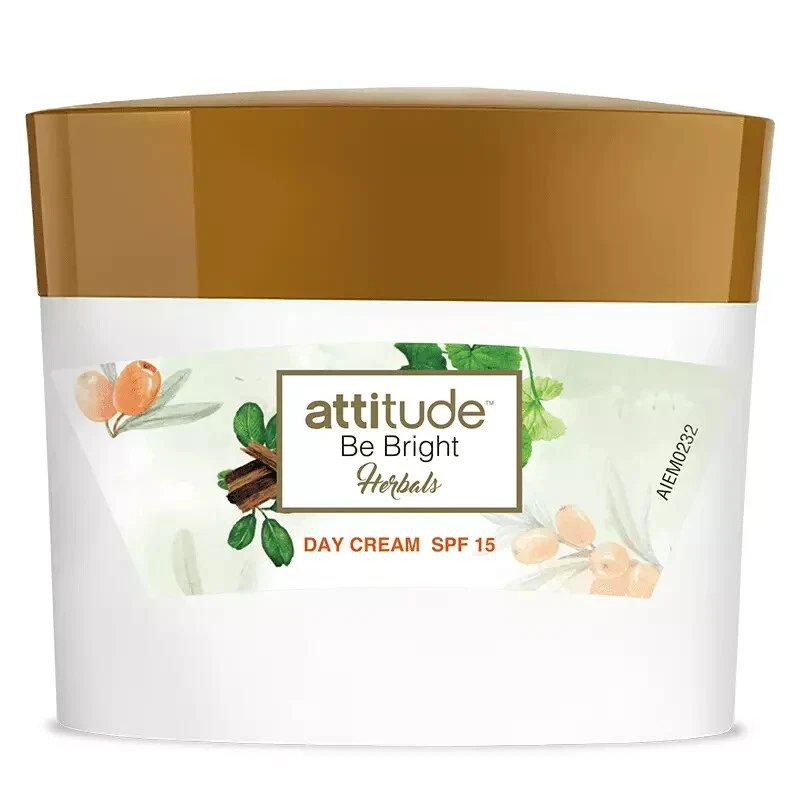 Amway attitude™ Be Bright Herbals Day Cream| Visibly Brighter skin SPF/15+++|50g - Image 1 of 3