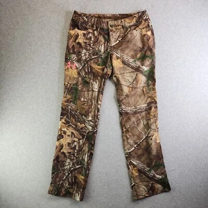 Under Armour Pants Womens 8 Realtree Xtra Camo Ripstop Warm Weather Hunting UA - Picture 1 of 14