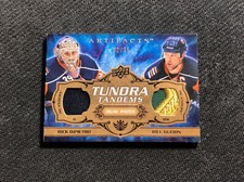 2008-09 UD ARTIFACTS DIPIETRO/GUERIN TUNDRA TANDEMS DUAL PATCH TT-NY #ed 32/35