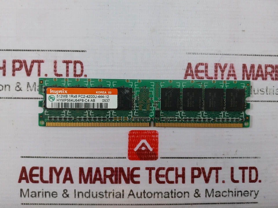 HYNIX 512MB Laptop Memory RAM PC2-4200U-444-12 Rev 10 HYMP564U64P8-C4 AB - Image 1 of 4