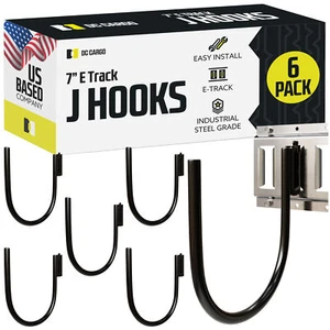 Gancho DC Cargo E-Track J, paquete de 7" y 6 - Imagen 1 de 7