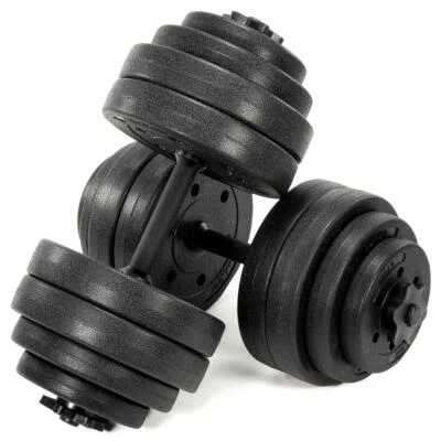 MAXXIVA Kurzhantel Set Zement 2x20kg 12 Gewichte schwarz Sternverschlüsse