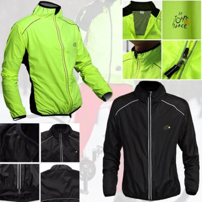 Cycling Windproof Jacket MTB Road Gravel Bike Windbreaker Vest Waterproof Coat - Image 1 of 4