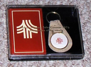 Vintage.. WI NEKOOSA Paper Sales Caravan 1976 ..Deck of Cards & Key Fob ..New - Picture 1 of 3
