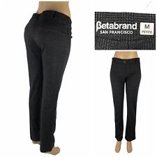 Betabrand Womens Medium Petite Straight Leg Dress Yoga Pants w0336 Plaids EUC