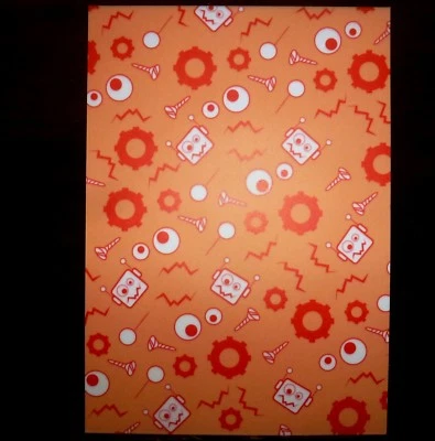 10 Sheets A4 ROBOTS Cogs Vellum Sheer Paper pack Boys Party Birthday Nuts Bolts - image 1 of 3