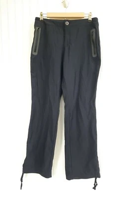 Cabelas Women's Pants Size 6 Reg Color Black Zip Pockets Adjustable Lightweight - Image 1 of 4
