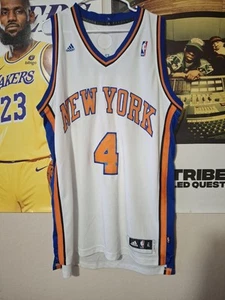 Adidas NBA Auth New York Knicks #4 Chauncey Billlups Home Jersey White L +2" - Picture 1 of 3