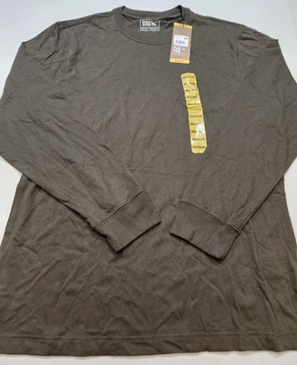 Camiseta Eddie Bauer Manga Larga Cuello Redondo Camiseta Verde M Nueva Foto 1 de 4