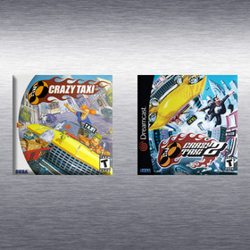 Crazy Taxi 1, 2 Video Game Box Art *Dreamcast* High Quality Magnet / Set