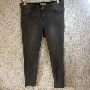 Democracy AB Technology Damen Jeans Größe 14 Skinny Grau Mid Rise Taschen - Bild 1 von 9