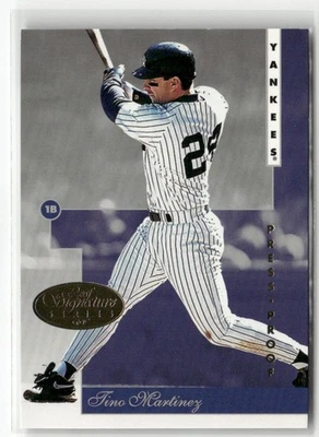 Donruss Leaf Signature Series 1996 Tino Martínez prueba de prensa #123 Foto 1 de 2