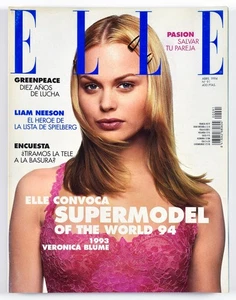 ELLE Spain Magazine No.91 April 1994 - VERONICA BLUME, TYRA BANKS - Bild 1 von 10