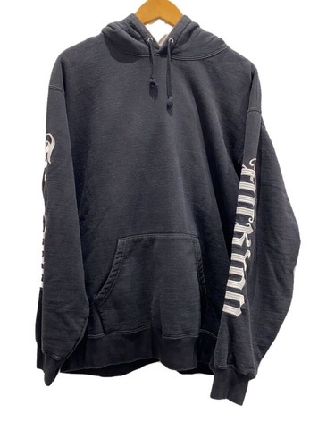 Supreme 22SS Ambigram Felpa con Cappuccio Parka L Cotone BLK