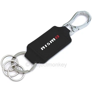 OEM / JDM Nissan Nismo KWA10-50U40 Black Leather Key Chain Keychain Genuine Part - Bild 1 von 3