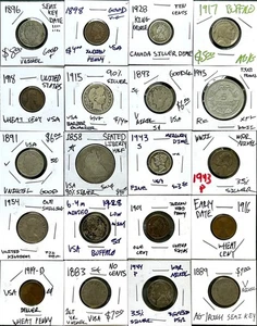 ESTATE LOT US Coin Collection Silver, Barbers, Liberty Seated, 1800s, Key Dates! - Picture 1 of 10