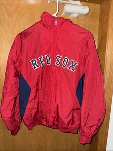 MAJESTIC THERMABASE YOUTH LARGE BOSTON RED SOX FIELD DOGOUT JACKET (B62) - Foto 1 di 11