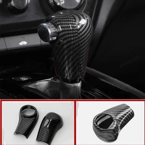 For Honda HR-V 2016-2022 Carbon Fiber Gear Lever Shift Knob Frame Cover Trim - Bild 1 von 7