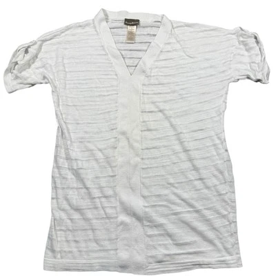 Traje de baño Tommy Bahama blanco de algodón con cuello en V grande Foto 1 de 4