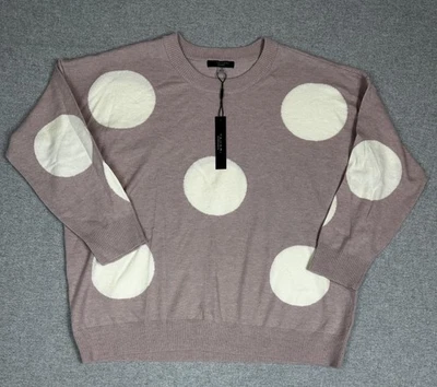 Suéter Tahari Mujer Mujer 1X Luz Rubor Marfil Punto Pullover Cuello Redondo Nueva Etiqueta Foto 1 de 4