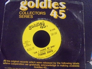 TYRONE DAVIS " CAN I CHANGE MY MIND " USA GOLDIES 7" EX+ COND.IN Or.SL. - Picture 1 of 2