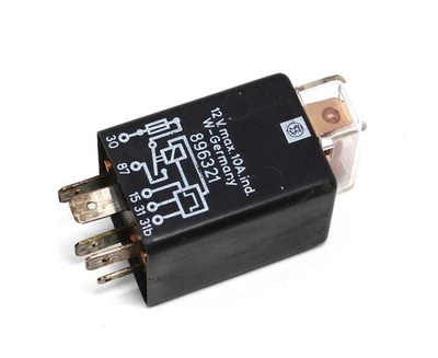 Relé de bomba de combustible 75-80 VW Rabbit Scirocco MK1 - Alemania - 896321 Foto 1 de 2