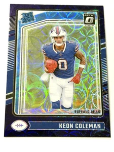 2024 Panini Donruss Optic Keon Coleman Purple Scope Rated Rookie #263 - Picture 1 of 2