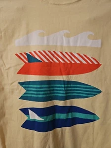NWT HANNA ANDERSSON YELLOW CATCH A WAVE GRAPHIC L/S TEE SHIRT 150 12 - Picture 1 of 5