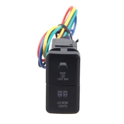 Fit For Toyota Land Cruiser 100 Series 1998-2007 Dual Fog Light Bar Push Switch - Image 1 of 4