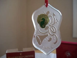WATERFORD CRYSTAL 2002 SONGS OF CHRISTMAS DECK THE HALLS ORNAMENT MIB W/SLEEVE - Bild 1 von 5