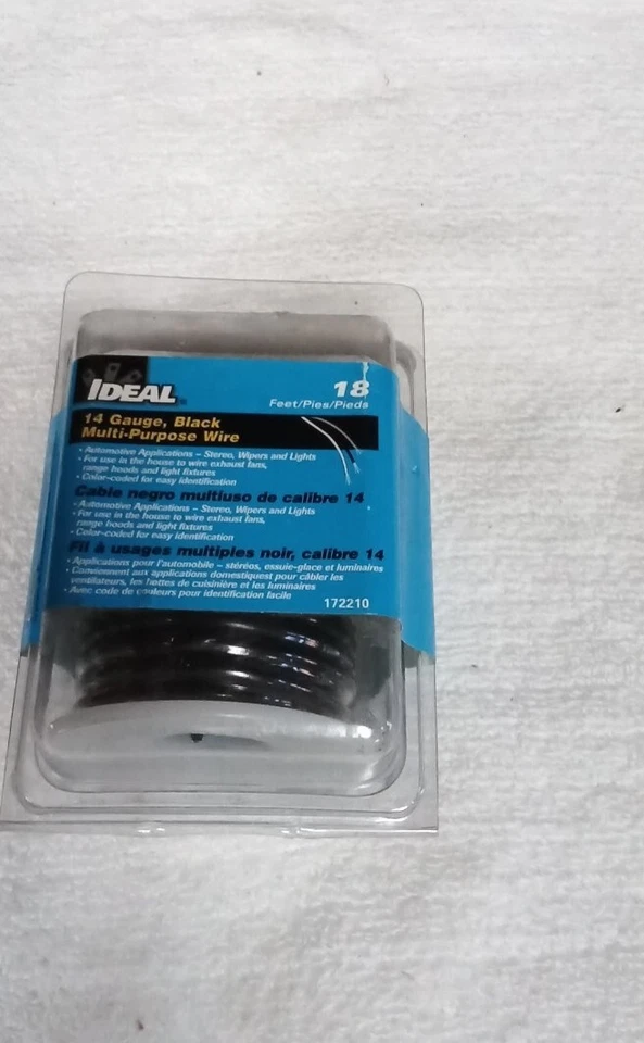 IDEAL 14 AWG 18' Electronic Shielded Wire 172210 (781789722108)