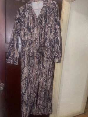 Vintage Cabelas Trebark Camo Coveralls Mens Large L Hunting Made in USA - Image 1 of 4