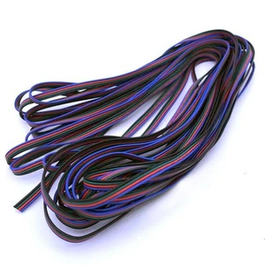 4 Pins RGB Flexible Extension Cable Wire Cord 22AWG For LED Strip 3528 5050 Lot - Picture 1 of 1