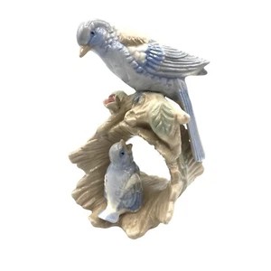 Porzellan Pastell Bluebirds Keramik Figur Skulptur 6" hoch - Bild 1 von 4