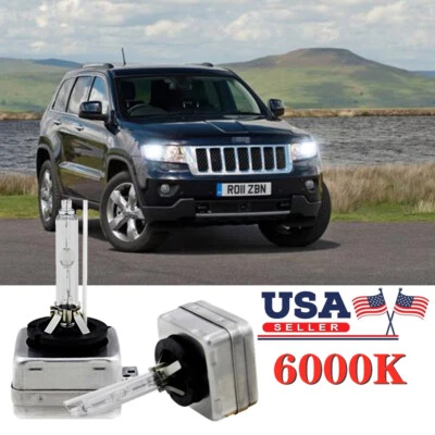 Stock Fit HID Xenon Headlight Bulbs for Jeep Grand Cherokee 2008-2013 LOW Beam - Image 1 of 4