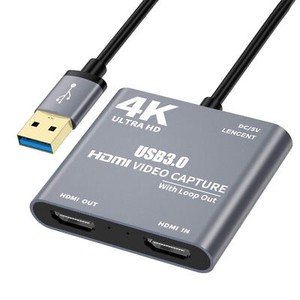 HDMI 4K 1080P Video Capture Card Screen Record USB 3.0 Video Audio Loop Out