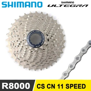 Shimano CS R8000 Cassette CN HG701 Chain 11 Speed Road Bike Bicycle Cassette New - Picture 1 of 8