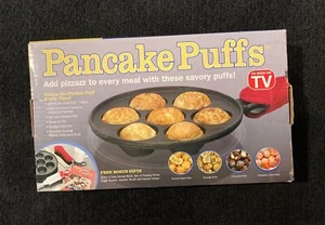 Pancake Puffs Cast Iron Pan Bonus Gifts As Seen TV +  BONUS Shaker Recipes NIB - Picture 1 of 3