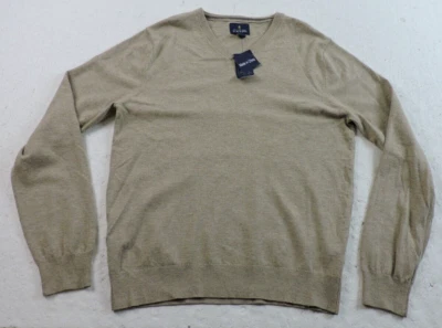 Suéter Suéter de Lana Cachemira Stafford Avena Brezo Calce Regular Cuello en V NUEVO Foto 1 de 4