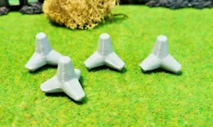 4 Pieza Bloqueo para Tanques Panzerigel Betonigel 2. Weltkrieg Diorama WW2 1:87 - Bild 1 von 4