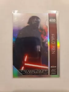 2023 Topps Finest Star Wars Kylo Ren #EB-14 Extended Base SP Refractor - Picture 1 of 2