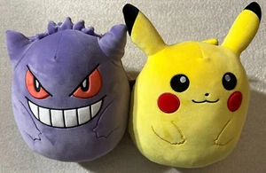 PELUCHE SQUISHMALLOWS POKEMON PIKACHU & GENGAR 10" **NUEVO** - Imagen 1 de 13