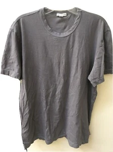 JAMES PERSE Standard Uomo Nuova con etichette Bella Tshirt Grigio Cotone Made in US Girocollo - Foto 1 di 7