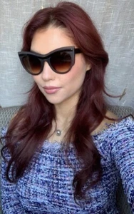 Nuevas gafas de sol WILL.I.AM WA25S02 53 mm marrón ojo de gato tortuga de gran tamaño para mujer - Imagen 1 de 18